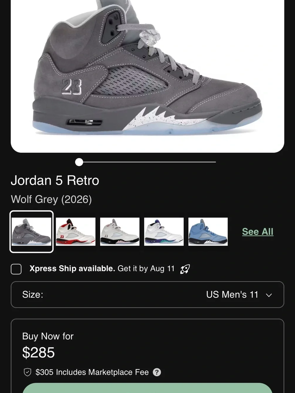 Jordan Grey Suede High-Top Sneakers